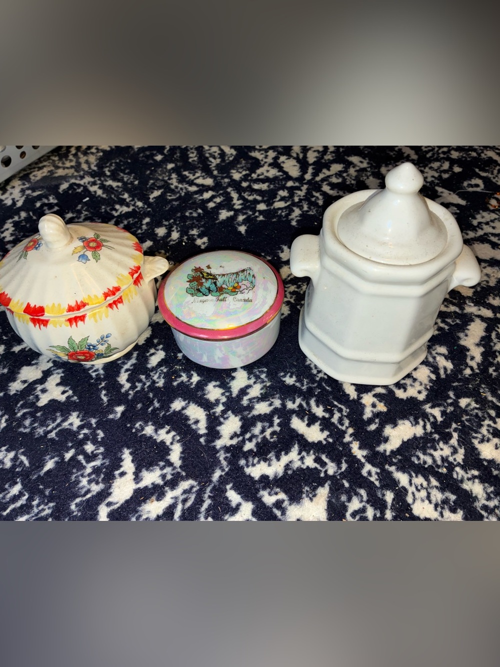 Ceramic Jars with Lids Lot